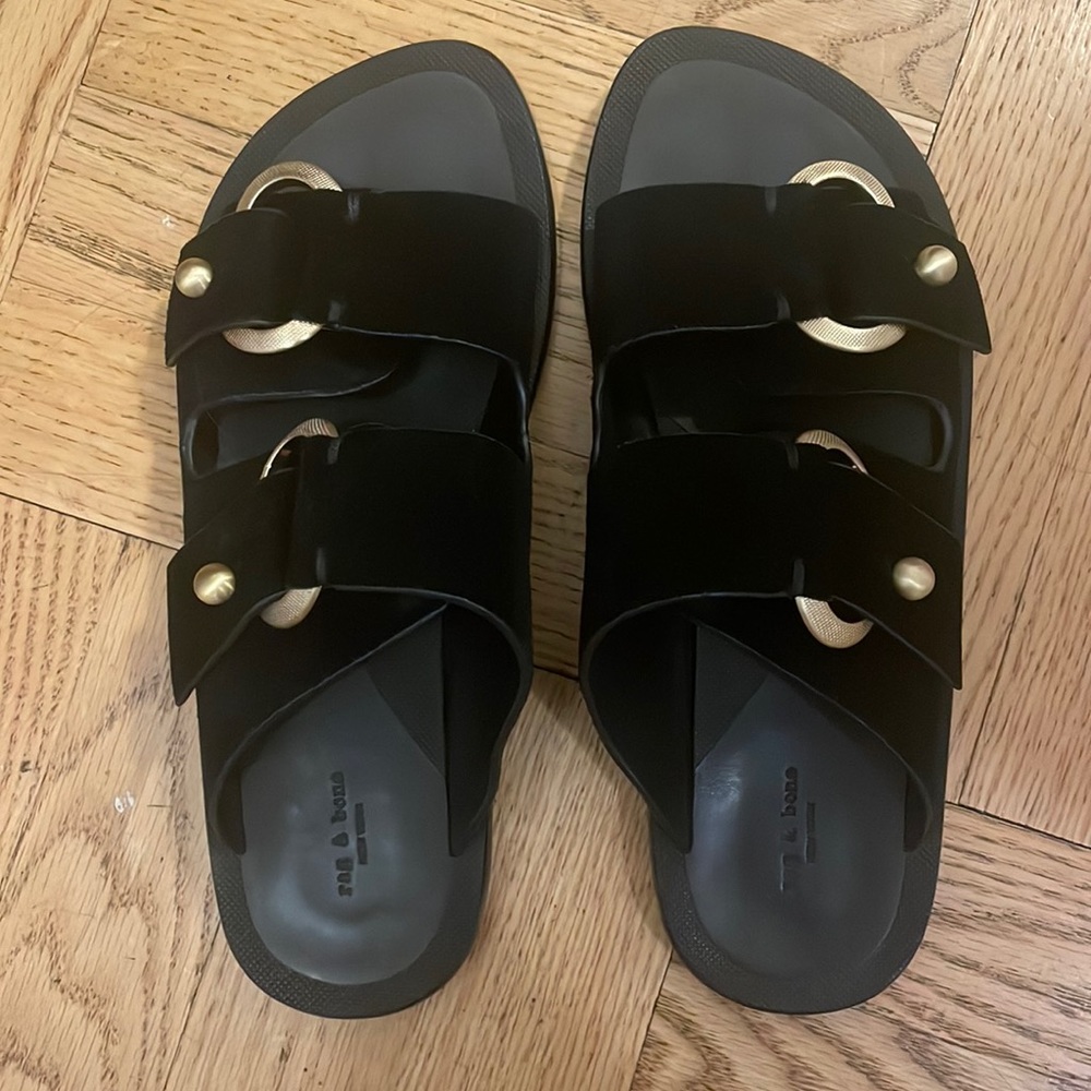 Rag and Bone rubber/leather sandals